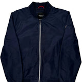 Guess Bomber Jacket - Large Navy Polyester