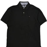 Tommy Hilfiger Polo Shirt - XL Black Cotton