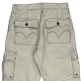 Levis Cargo Shorts - 30W 11L White Cotton