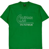 Made In USA Single Stitch Screen Stars T-Shirt - XL Green Cotton Blend