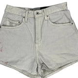 Levis Denim Shorts - 28W UK 8 White Cotton