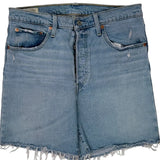 Levis Denim Shorts - 32W UK 12 Light Wash Cotton