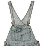 Guess Baggy Dungarees - Large Light Wash Denim