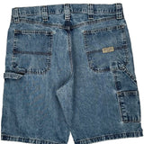 Wrangler Carpenter Shorts - 34W 10L Blue Cotton