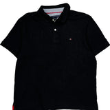 Tommy Hilfiger Polo Shirt - Large Black Cotton