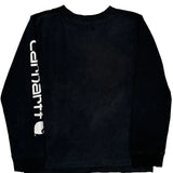 Age 10-12 Carhartt Long Sleeve T-Shirt - Medium Black Cotton