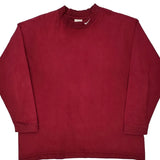Nike Long Sleeve T-Shirt - 2XL Red Cotton