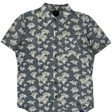 Oakley Short Sleeve Shirt - Medium Blue Cotton