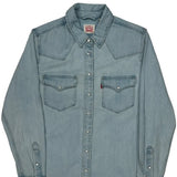 Levis Denim Shirt - Medium Light Wash Cotton