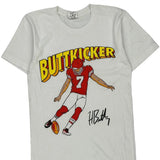 Buttkicker Charlie Hustle Single Stitch T-Shirt - XS Red Cotton