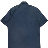 Carhartt Short Sleeve Shirt - Large Blue Polyester Blend