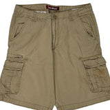 Lee Cargo Shorts - 34W 11L Beige Cotton