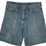 Levis Denim Shorts - 35W 9L Blue Denim