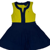 Age 6-7 Tommy Hilfiger A-Line Dress - Small Navy Cotton