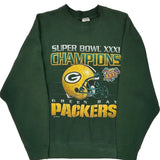 Green Bay Packers Fruit Of The Loom Nfl Sweatshirt - Large Green Cotton