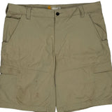 Carhartt Cargo Shorts - 38W 11L Beige Cotton