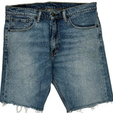 505 Levis Denim Shorts - 33W 10L Blue Cotton