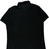 Made In France Lacoste Polo Shirt - Large Black Cotton