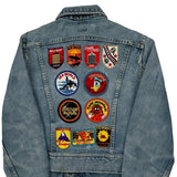 California Patches Lee Graphic Denim Jacket - Small Blue Denim
