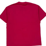 Hanes Single Stitch T-Shirt - XL Red Cotton Blend