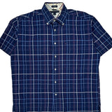 Tommy Hilfiger Checked Short Sleeve Shirt - Large Red Cotton