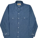 Dickies Shirt - Large Blue Cotton