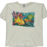Anvil Single Stitch T-Shirt - XL Multicoloured Cotton