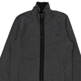 Armani Exchange Zip Up - Medium Grey Cotton Blend
