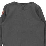 Age 12 Napapijri Spellout Sweatshirt - Large Grey Cotton