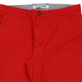 Lacoste Slim Fit Trousers - 34W 33L Red Cotton