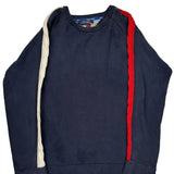 Tommy Jeans Striped Jumper - Large Red Cotton