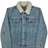 Levis Denim Jacket - Small Light Wash Cotton