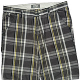 Levis Checked Shorts - 38W 10L White Cotton