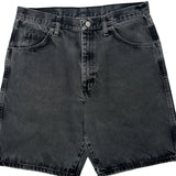 Wrangler Denim Shorts - 32W 9L Grey Cotton