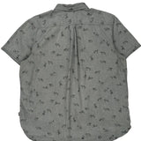The North Face Short Sleeve Shirt - XL Grey Cotton