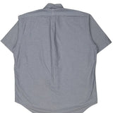 Ralph Lauren Checked Short Sleeve Shirt - Large Blue Cotton