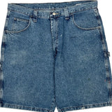 Wrangler Carpenter Shorts - 38W 11L Blue Cotton