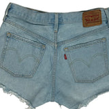 Levis Denim Shorts - 28W UK 8 Light Wash Cotton