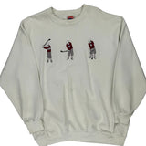 Golf Swing Nutmeg Sweatshirt - 2XL White Cotton