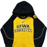 Iowa Hawkeyes, Age 7 Nike College Hoodie - Medium Black Cotton