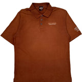 Harley Davidson Polo Shirt - XL Brown Cotton