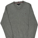 Tommy Hilfiger Jumper - Large Grey Cotton