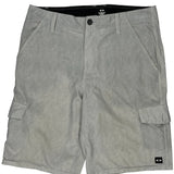 Oakley Cargo Shorts - 36W 11L Grey Cotton