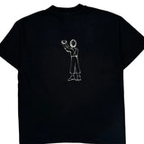 25Th Anniversary Hanes Single Stitch T-Shirt - Large Black Cotton Blend