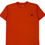 Pocket Dickies T-Shirt - Large Orange Cotton