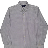 Ralph Lauren Checked Shirt - XL Purple Cotton