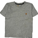 Age 8-10 Carhartt T-Shirt - Small Gray Cotton