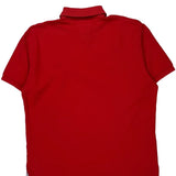 Tommy Hilfiger Polo Shirt - Large Red Cotton
