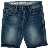 Emporio Armani Denim Shorts - 30W 10L Blue Cotton