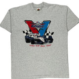 Indy Vip Day 1997 Fruit Of The Loom Single Stitch T-Shirt - XL Grey Cotton Blend
